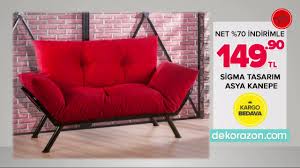 Dekorazon Com Sok Fiyat Sigma Tasarim Asya Kanepe