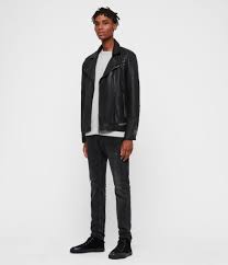 Allsaints Conroy Leather Biker In 2021 Leather Jacket Leather Outerwear Biker Jacket