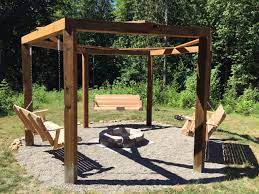 Installing a fire pit is a diy project that can be configured for your use marking paint tied to a string to draw a circle around the stake. Fire Pit Gazebo Swingset Gazebo With Fire Pit Fire Pit Swings Fire Pit Landscaping