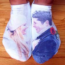 Personalized And Custom Novelty Socks With Photos No Show Etsy Custom Printed Socks Valentines Socks No Show Socks