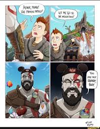 God Of War Funny Cartoon Memes Funny Games God Of War