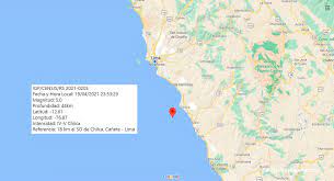 Log in or sign up to leave a. Temblor Hoy En Lima Sismo De 5 0 Sacudio Chilca Canete El Lunes 19 De Abril Por La Noche