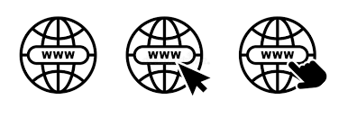 网络世界地球图标. 矢量互联网全球地图网站. 计算机网站www Urlgo符号. 黑球扁平库存例证- 插画包括有浏览, 单击: 239562843