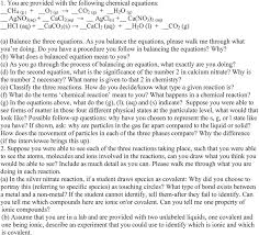 Describe the pattern your group sees. College Chemistry Students Use Of Memorized Algorithms In Chemical Reactions Chemistry Education Research And Practice Rsc Publishing