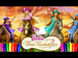 Three musketeers plus one by the_glare_you_see. How To Color Disney Princess Barbie Coloring Book Pages The Threee Musketeers Kids Videos Learning Youtube