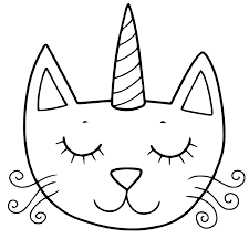 You'll also like these coloring pages of the gallery unicorns. Head Of Unicorn Cat Coloring Pages Cat Coloring Pages Coloring Pages For Kids And Adults