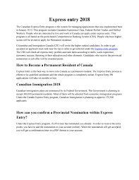 Express Entry What You Need To Know By Ssss Immigration Services Ltd Issuu