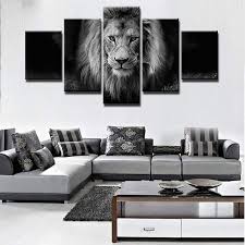 Black And White Lion Canvas Print Here You Will Find Top Notch Home Decor That Melts Together Time And Precision Creating Absolute Perfection The 1 Lion Painting Lion Wall Art Lion Canvas Art
