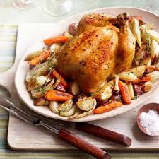 Roasted Chicken With Winter Vegetables Recipe Winter Vegetables Recipes Dinner Party Recipes Vegetable Recipes