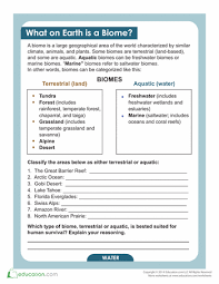 What Is A Biome Worksheet Education Com Biomes Life Science Science Worksheets