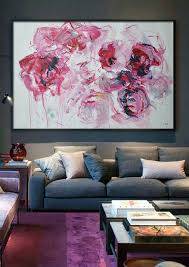 Maybe you would like to learn more about one of these? Large Modern Abstract Painting Horizontal Abstract Flower Painting Living Room Wall Art Extra Large Canvas Art
