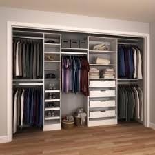 Home Decorators Collection Calabria Walk In 15 In D X 243 In W X 84 In H Twilight Wood Closet System En000111 Ctw Closet Remodel Closet Layout Closet Kits