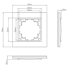 Rámeček ELHARD VERA WOODS jednonásobný, matný bílý