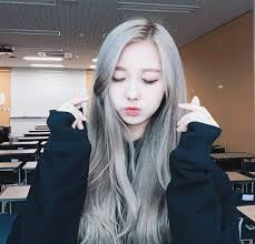 56 trendy haircut asian hair ash blonde. Silver Grey Hair Korean Hairstyle Ulzzang Korean Girl Uzzlang Girl