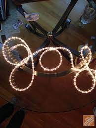 Diy Decor Joyful Rope Light Sign The Home Depot Diy Christmas Light Decorations Decorating With Christmas Lights Diy Christmas Lights