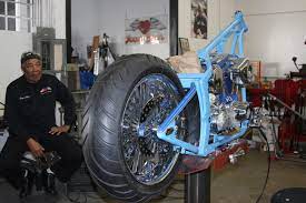 Harley davidson dyna low rider with sugar bear front end. Sugar Bear Springers Made In The Usa