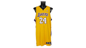 August 24 has become kobe bryant day since it's 8/24 — the two jersey numbers the late los angeles lakers legend wore during his storied career — and to honor bryant and his daughter gigi, the team will wear special black mamba jerseys with commemorative patches on them for game 4. Kobe Bryant S Lakers Uniforms And Cement Handprints Are Up For Auction Robb Report