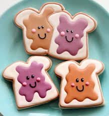 We Belong Together Peanut Butter And Jelly Decorated Cookies Jelly Cookies Cookie Decorating Fancy Cookies