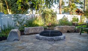 Pizza oven build into hillside retaining wall. Mid Century Backyard Spokane Landscape Design And Construction Pacific Garden Design