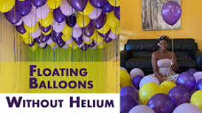 Balloon Decoration on Ceiling Without Helium VERY EASY | HOW TO ...