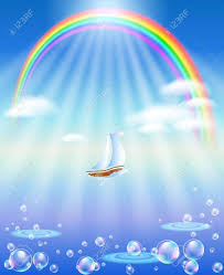 Sunbeam definition, a beam or ray of sunlight. Sea Rainbow And Boat In The Sun Beams Illustration Sponsored Boat Rainbow Sea Illustration Beams Rainbow Illustration Poster