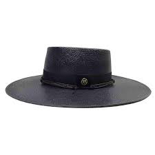 Genuine Hand Woven Toyo Gaucho Style Hat Square Crown With Flat Top And Straight Sidewalls 4 Wide Flat Brim Grosgrain Rib Biltmore Hats Hats For Men Gaucho