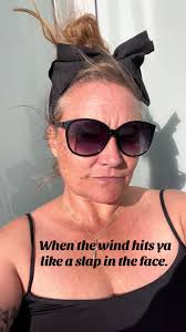 Right in the face. #windy