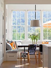 minimalist white kitchen storage bench
