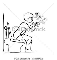 Menschen Die Handys Fur Soziale Netzwerk In Toilette Zeichnen Von Menschen Mit Handy Fur Soziale Netzwerk In Toilette Canstock