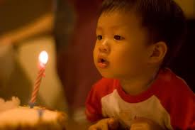 Happiness is cakes and candles....