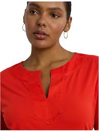 Women's Plus Size Red Shirts & Tops + FREE SHIPPING