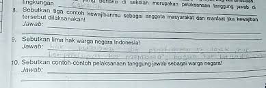 Sebutkan 9 Hak Warga Masyarakat Dan Contoh Pelaksanaannya Sebutkan Itu