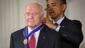 The following transcript of the ceremony was provided by the white. President Obama Awards John Glenn With Medal Of Freedom Spacenews