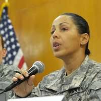 First Sgt. Catalina Lacuesta, the first sergeant of