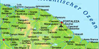 foʁtaˈlezɐ) is the state capital of ceará, located in northeastern brazil. Karte Von Fortaleza Region In Brasilien Welt Atlas De