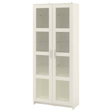 It has two shelves and, uniquely, sliding glass doors. Brimnes Glass Door Cabinet White 31 1 2x74 3 4 Ikea