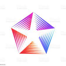 Vetores De Modelo De Design De Estrela Simbolo Estilizado Linear De Forma Colorida Ilustracao Em Vetor Abstact Estrela Moderna Com Linhas Simbolo Grafico Da Forma De Vetor E Mais Imagens De Computador