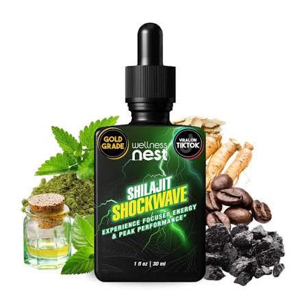 Mua Wellness Nest Shilajit Shockwave Drops: Energy Drops, Focus Drops - Pure Himalayan Shilajit with Natural Tulsi, Panax Ginseng, Peppermint, Japanmint Supercharge Your Day - 30 Servings trên Amazon Mỹ chính hãng 2026 | Fado
