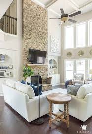 They already had great, quality furniture pieces, so there was no need to replace any of those! Affordable Furnishings For A Transitional Living Room Farm House Living Room Stylish Living Room Furniture Comfortable Living Rooms