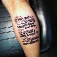 If you are the type of person who takes your own inner peace seriously, then you might be very. 50 Serenity Prayer Tattoo Designs For Men Uplifting Ideas