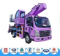 Foton 4*2 Drive 20m/22m/24m/28m/33m Hydraulic Ladder Lift Adiabatic Arm  Aerial Work Platform Truck Basket Hydraulic Climbing Vehicle