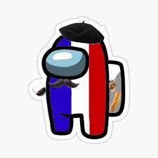 French Among Us Character Sticker By Zorkaa02 Cute Disney Wallpaper Kawaii Wallpaper Cartoon Wallpaper