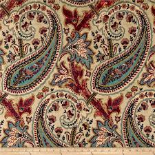 Kelly ripa home jump for joy ivory fabric. Waverly Plumtree Paisley Jewel From Fabricdotcom Screen Printed On Cotton Duck This Versatile Medium Weight Fabric F Paisley Fabric Paisley Art Fabric Decor