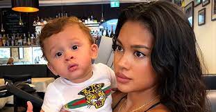 Chris brown has shared the first photo of his newborn son, aeko catori brown. Chris Brown S Baby Mama Ammika Harris Son Aeko Melt Hearts Showing Sweet Moments Together