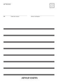 Arthur Martin Ait6033c Manuel Utilisateur Manualzz