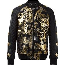 Black And Gold Jacket Mens Philipp Plein Feel Gold Bomber Jacket 10 440 Brl Liked On Polyvore Featuring Men S Fashion Men S Clothing Men S Outerwear Men Gold Bomber Jacket Leather Sleeve Jacket Mens Long Jacket