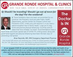 Covid 19 News Updates Grande Ronde Hospital