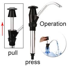 manual water bottle pumping faucet