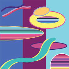 It was a time when the artist was very much interested in the idea of creating movement on a two dimensional surface by tricking the eye with a series of optical illusions. Organic Shapes Wall Art Art Patterns