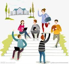Cartoon College Students College Fun Student Cartoon Student Clipart